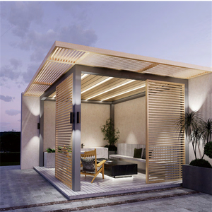 Venda quente Pérgulas De Alumínio E Gazebos Para Jardins Ao Ar Livre Personalizado Louvered Telhados De Metal - Product Image 6