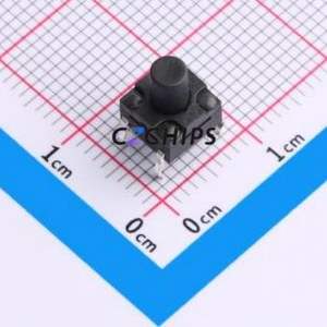 GT-TC116B-H080-L1 Tactile Switch Through hole Component (THT) Switch Single Pole Single Throw Round Button 2.5N Through Hole - Product Image 1