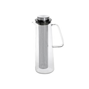 Carafe en verre avec filtre en acier inoxydable 1L pour café froid - Product Image 1