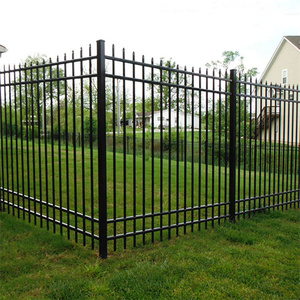 Bán Buôn Kẽm Thép Hàng Rào Hiện Đại Rèn Sắt Kẽm Thép Hàng Rào Rèn Sắt Kẽm Thép Hàng Rào Hình Ống Kim Loại Hàng Rào Hàng Rào Kim Loại - Product Image 4