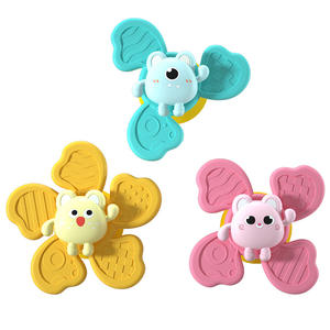 Nouveau 3PCS <span class=keywords><strong>Spinning</strong></span> Fidget Sensory Toys Forte Ventouse Pop Up Spinner pour Bébé Jouets de Bain - Product Image 1