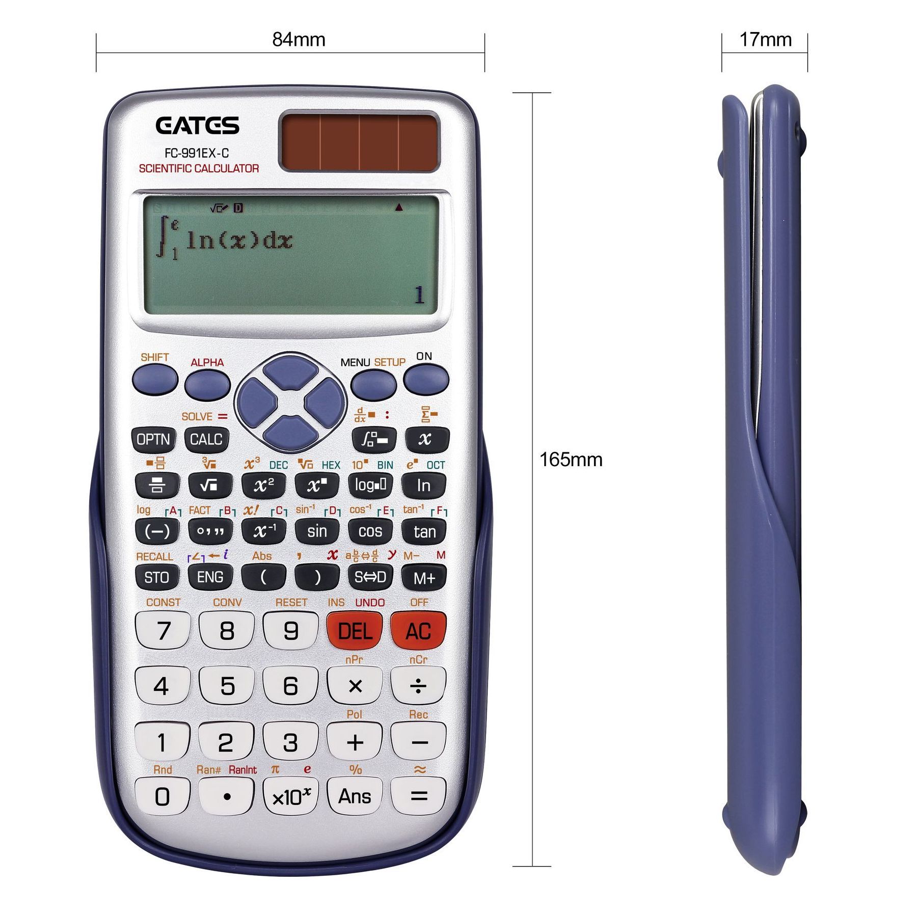 Calculatrice Scientifique FX-991EX – 552 Fonctions, Double Alimentation Solaire/pile | Pour Lycée, Université, Ingénierie