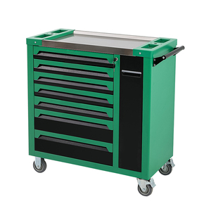 Heavy Duty Iron Workshop <strong>Rolling</strong> Trolley with 7 Drawers &amp; 1 Door Garage <strong>Storage</strong> Tool <strong>Cart</strong> 200kg Load Capacity 3-Point Locking - Product Image 6