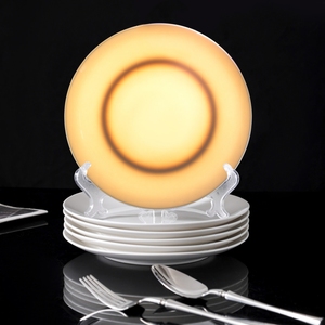 Plato <span class=keywords><strong>de</strong></span> Cena <span class=keywords><strong>de</strong></span> Cerámica Blanca Pura Moderna, Vajilla <span class=keywords><strong>de</strong></span> <span class=keywords><strong>Porcelana</strong></span> Premium para Hoteles, Restaurantes y Comedores <span class=keywords><strong>de</strong></span> Alta Cocina - Product Image 4