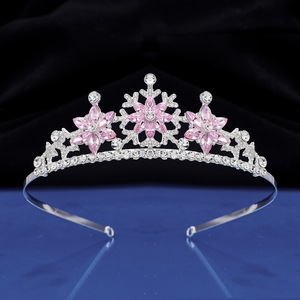 Korean Style <strong>Kids</strong> Snowflake Crown Headwear Fashion Girls Hair Accessories Crystal <strong>Headband</strong> - Product Image 2