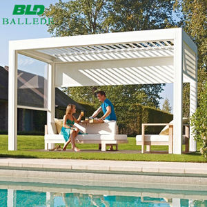 Sombra de sol eléctrico remoto patio <span class=keywords><strong>terraza</strong></span> bioclimática de aluminio pérgola de techo - Product Image 5