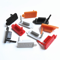 Bouchon anti-poussière en silicone Type-C 15x5mm, couvercle de protection étanche pour port de charge USB-C, ordinateurs portables et appareils électroniques