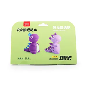 LC902-1 Four Colors Super Light Clay for Kids Diy Purple Dinosaur