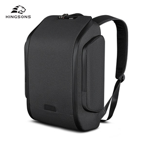 Kingsons Men's <b>Laptop</b> <b>Backpack</b> 20-35L Durable With Side Pockets For Everyday Use - Product Image 5