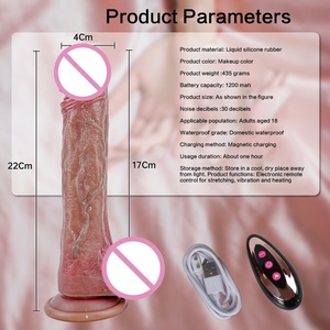 Großhandel Sexspielzeug für Frauen Sexuelle Wellness Masturbation Elektrischer Dildo Sexspielzeug für Erwachsene Handjob Gummi Penis Erwachsene Produkte - Product Image 6