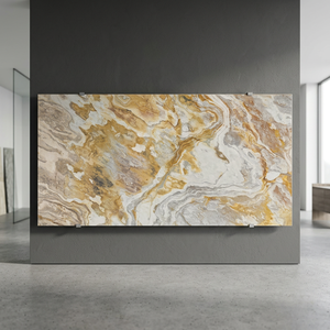 Fabrication de pierres plaquées de luxe en Inde, dalle de comptoir au design minimaliste, surface en pierre naturelle durable - Product Image 2