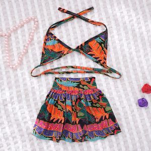 Maillot de bain <span class=keywords><strong>bikini</strong></span> pour chien S-XL, imprimé tropical, deux pièces, avec jupe, pour chiot, été, plage - Product Image 5