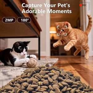 New Desgin Automatic Cat Feeder Dispenser with Ultra-Wide-Angle Lens <b>Camera</b> Two-Way Audio 2.4G 6L <b>Smart</b> APP Pet Feeding Schedule - Product Image 5