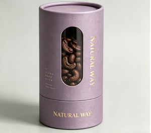 Tube en papier hermétique avec fenêtre transparente pour emballage de noix, emballages anti-humidité pour aliments secs et en-cas - Product Image 4