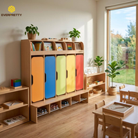 Meubles de classe pour la maternelle et la préscolaire Montessori, casiers colorés, équipement de garderie, armoires de rangement