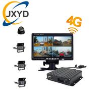 Enregistreur mobile DVR 4G 4CH JX21 avec suivi GPS, vision nocturne, capteur G, enregistrement en boucle, contrôle par application, MDVR pour bus scolaire