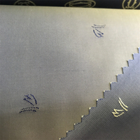 Tissu de doublure extensible jacquard à logo lettre en sergé uni, mélange rayonne, viscose et polyester, pour costumes et manteaux rembourrés, vente en gros