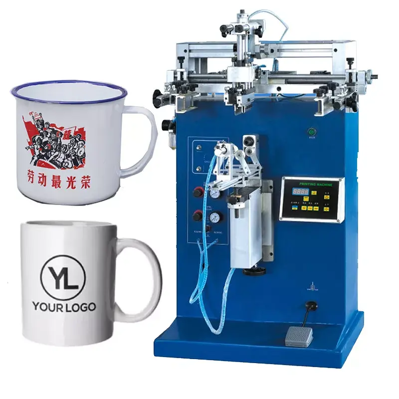 Hot Sale Two Color Tea Coffee Mugs Screen Printing Machine
