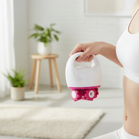 Masseur anti-cellulite 2 en 1, appareil amincissant à vibrations portatif avec 2 têtes de massage pour un tonification complète du corps