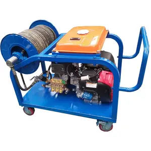 Unité de nettoyage de canalisations à moteur <span class=keywords><strong>essence</strong></span> 21 CV avec buse à jet pour déboucher les drains bouchés de 10 pouces - Product Image 1
