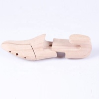 LM045 arbre à chaussures réglable de qualité supérieure en bois de hêtre naturel pour hommes