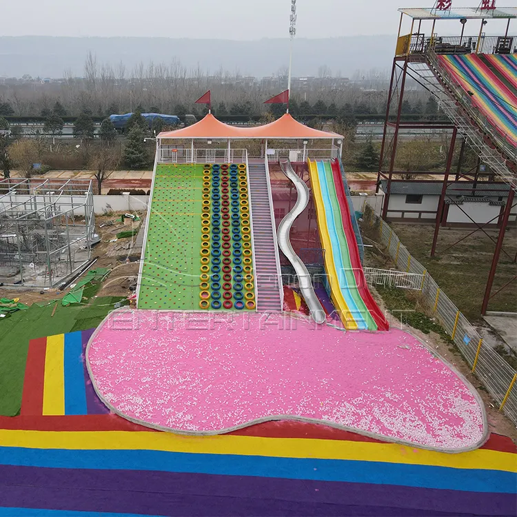 Kinder klettern Kombination Kinder Rutsche Vergnügung spark Ausrüstung Outdoor-Spielplatz zu verkaufen