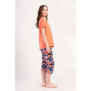 Combinaison de nuit ovale à manches courtes et col rond pour femme, taille XXL - Product Image 3