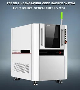 Papan PCB presisi kode QR 5W 10W UV mesin pemotong Laser PCB FPC kaca Logo UV serat Laser mesin penanda