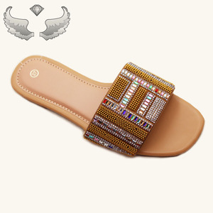 High-quality Fashionable Flat Ladies <b>Slippers</b> Sandals Beachwear Water Droplet Ladies <b>slippers</b> Wholesale Women's Sandals <b>Slippers</b> - Product Image 4
