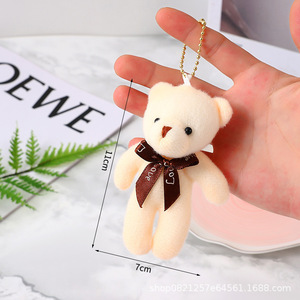 Vente en gros personnalisée <span class=keywords><strong>ourson</strong></span> porte-clés <span class=keywords><strong>mini</strong></span> ours porte-clés mignon jouet peluche porte-clés peluche porte-clés peluche personnalisée - Product Image 6