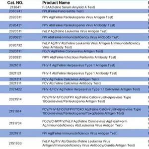 Bandelette de test pour chiens RapAnaplasma Lyme Ehrlichia, certifiée CE, facile à utiliser, kit de diagnostic vétérinaire pour usage canin - Product Image 1