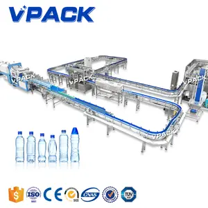 קו מילוי מים/15000-18000BPH 500ML מכונת מילוי/מכונה לייצור בקבוקי מים טהורים ציוד אוטומטי