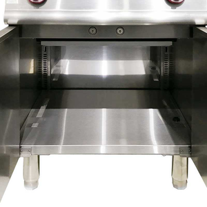 Parrilla de Gas de 2 Quemadores LGP, Parrilla Comercial de Gas con Piedras de Lava, Parrilla de Barbacoa con Piedras de Lava y Gabinete - Product Image 4