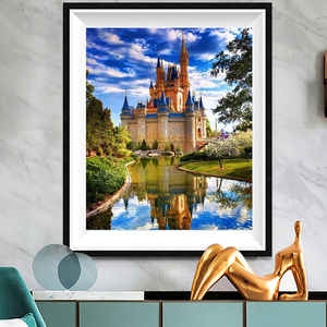 Taladro completo 5D pintura de diamantes para adultos venta al por mayor DIY bordado de diamantes de imitación Kit de punto de cruz mosaico para decoración del hogar Castillo - Product Image 2