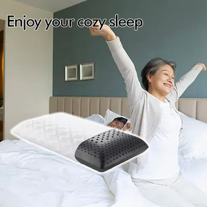 SUREWALHOME Almohada de espuma viscoelástica con carbón de bambú para regular la <span class=keywords><strong>humedad</strong></span>, aliviar la temperatura y los olores, almohadas para dormir en la cama - Product Image 6