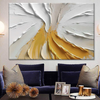 Peinture acrylique texturée abstraite sur toile, grande œuvre d'art murale moderne peinte à la main pour la décoration de la maison, pour la chambre à coucher