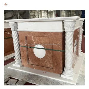 natural marble stone for church mosque carving stair decoration water jet panel medallion carved sculpture public tile mosaic