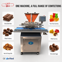 Nouvelle machine automatique de dépose de chocolat avec écran tactile PLC, dépose bicolore, en acier inoxydable 304, haute efficacité pour les noix