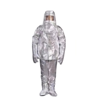 Combinaison ignifuge aluminisée haute température Ayon, combinaison en feuille d'aluminium, résistante à la chaleur, anti-radiation, pour les ouvriers des fours
