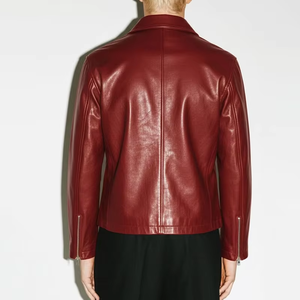 Manufacturer Custom Casual Waterproof <b>Zip</b> <b>up</b> <b>Jacket</b> Luxury Pu Men Leather <b>Jacket</b> - Product Image 4