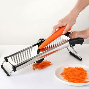 Hot Sale <b>Multifunction</b> <b>Vegetable</b> <b>Cutter</b> Slicer Stainless Steel Mandoline Slicer Fruit <b>Vegetable</b> Chopper With Safety Holder - Product Image 6