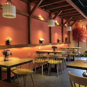 أسلوب بسيط طبيعي مع طاولة مطعم من خشب الرماد وطاولة - Product Image 6