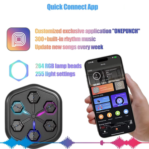 Macchina da Allenamento per Boxe Musicale Intelligente RS ONEPUNCH Bersaglio a Muro Target per Allenamento di Reazione Rilassante Manichino da Boxe Macchina per Boxe Musicale - Product Image 6