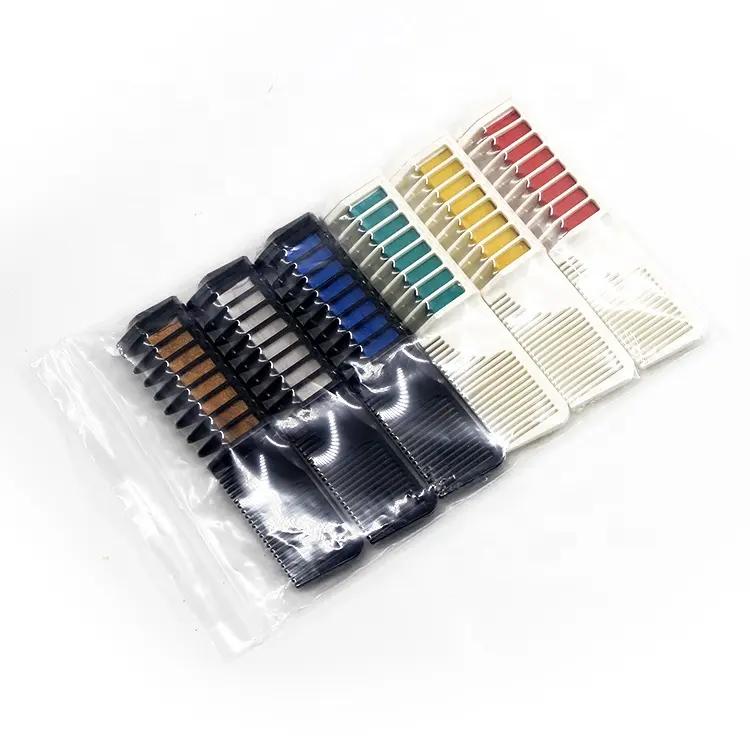 Bán Buôn Tạm Thời Tóc Màu Kem Đa Màu Tóc Chalk Dye Comb Set Cho Trẻ Em