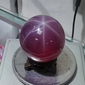 Yz Đồ Trang Sức Ưa Thích Lớn Bóng <span class=keywords><strong>1</strong></span>-7Kg Hình Dạng Màu Đỏ Của <span class=keywords><strong>Ruby</strong></span> Sao Sapphire Sáu Dòng Tổng Hợp #5 #8 Corundum Của <span class=keywords><strong>Ruby</strong></span> Sao - Product Image 3