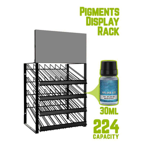 Tienda minorista <span class=keywords><strong>Mini</strong></span> soporte para botellas Almacenamiento con 224 pigmentos Alambre de metal Soporte para pintura en aerosol Estante de exhibición - Product Image 2