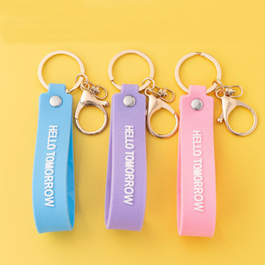 Porte-clés en PVC souple en caoutchouc de silicone personnalisable Cadeau promotionnel avec logo d'entreprise Porte-clés de forme quelconque pour mousquetons - Product Image 4