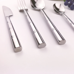 DFU1 Juego de Cubiertos de Acero Inoxidable de Diseño Moderno Personalizado, para Mesa de Comedor, Hotel, Restaurante, Decoración del Hogar, Color Plateado, Cuchillo, Tenedor, Cuchara - Product Image 3