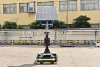 Tour d'éclairage et de vidéosurveillance mobile extérieure 2026 haute luminosité et silencieuse avec bloc d'alimentation solaire efficace pour la construction nocturne