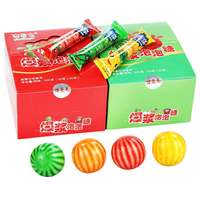Vente en gros Bonbons gommeux sains chinois exotique aigre doux gomme à bulles pastèque fruits aromatisés en vrac bonbons au chocolat emballage